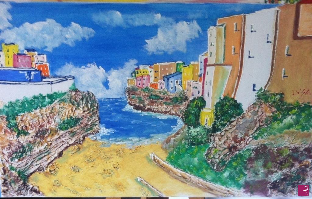 quadri in vendita online - Polignano a mare come la vedo io  