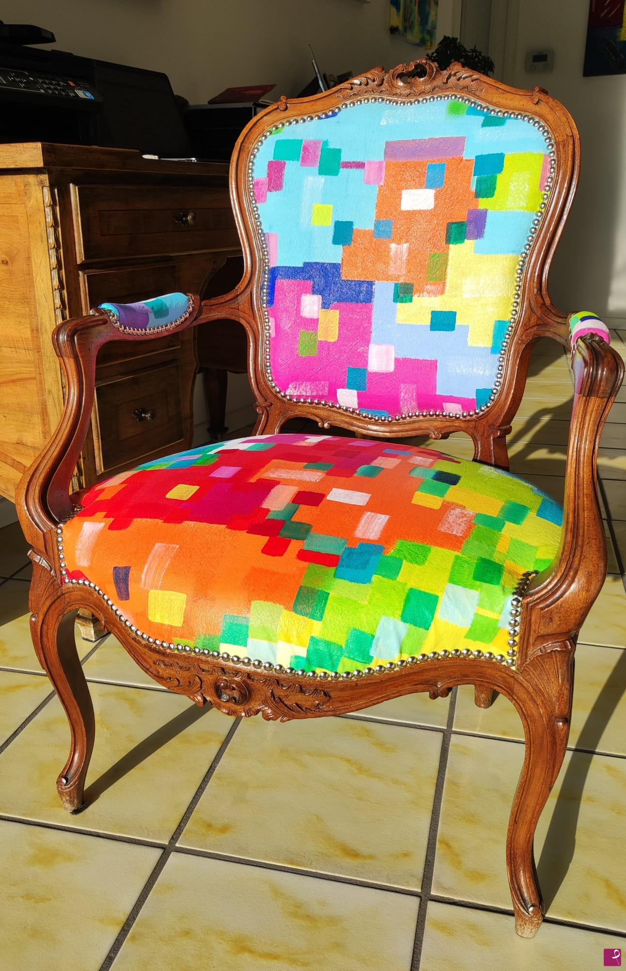quadri in vendita online - Poltroncina Pixel