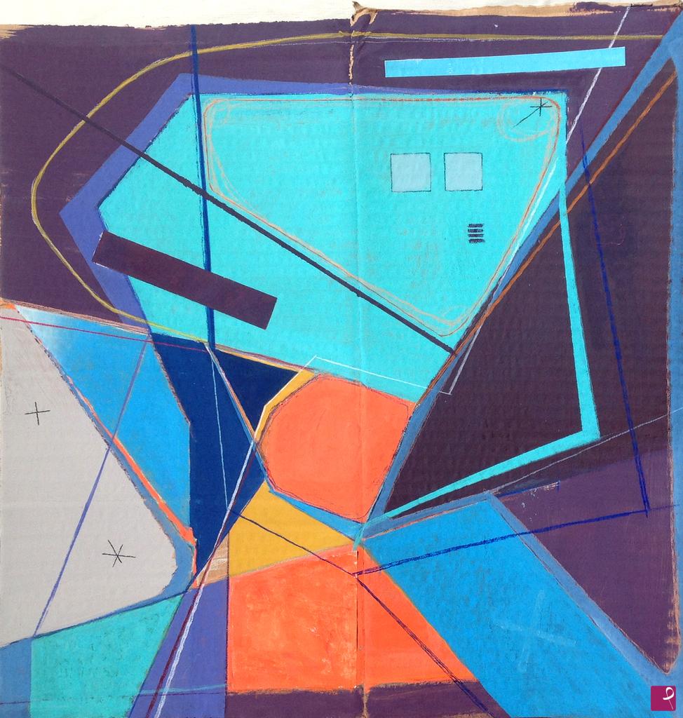 quadri in vendita online - polychropo composition OO1 - derivation 003 - first transformation - simultaneous study 001