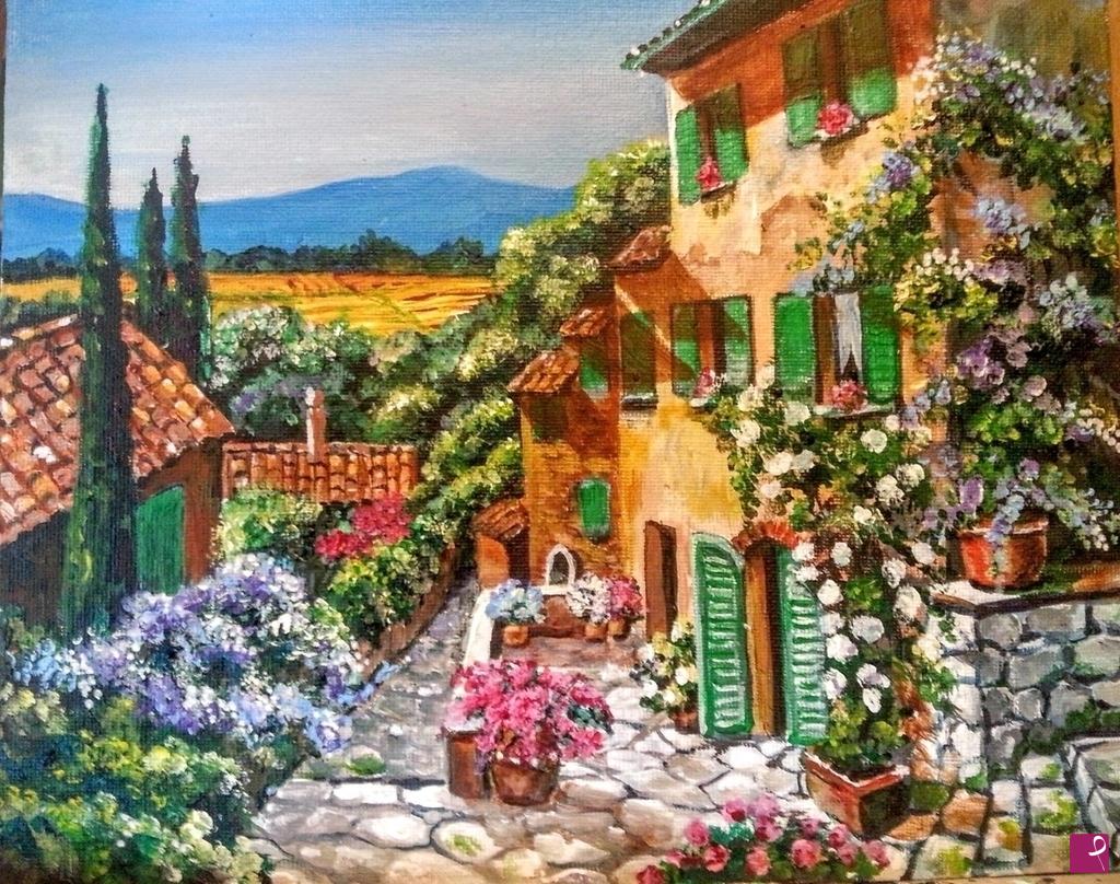 quadri in vendita online - Pomeriggio d'estate