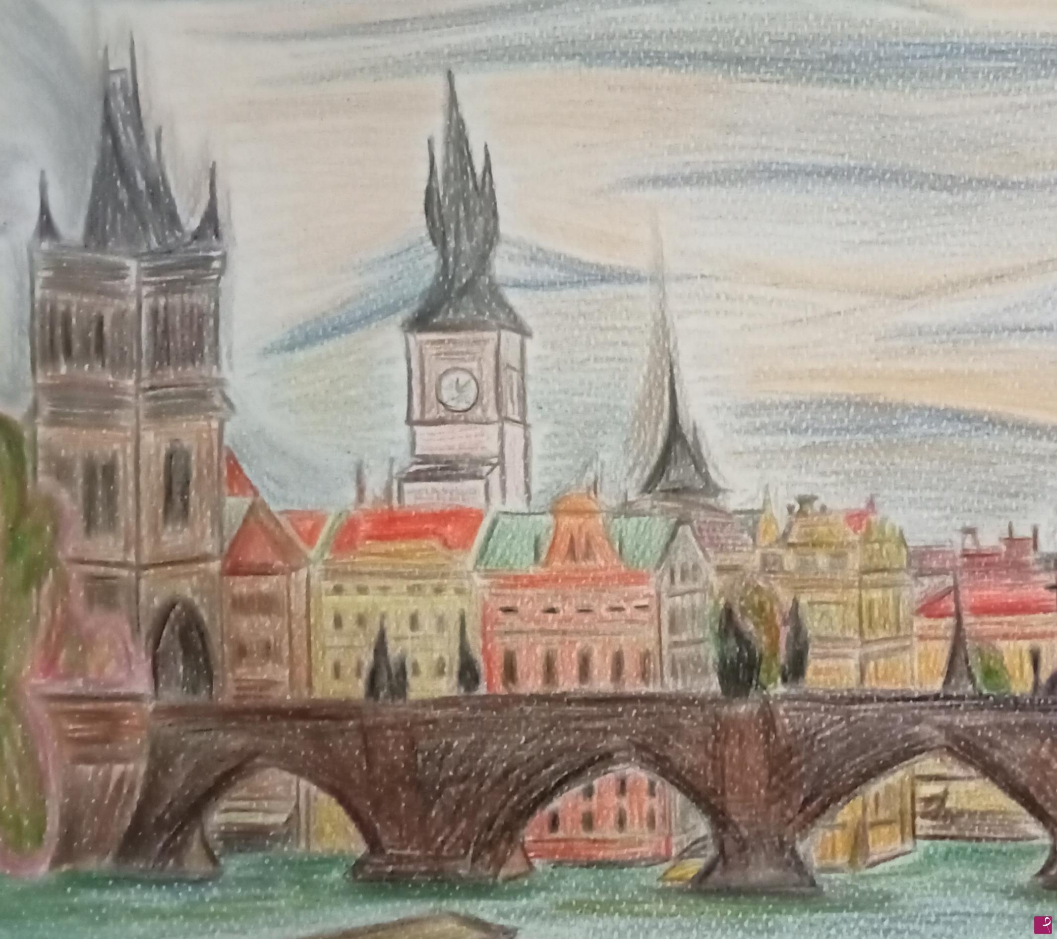 quadri in vendita online - "Ponte Carlo"(Praga)