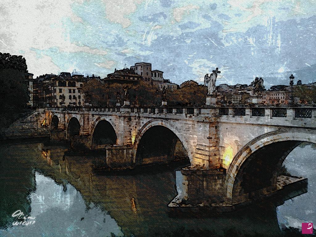 quadri in vendita online - Ponte Castel Sant'Angelo