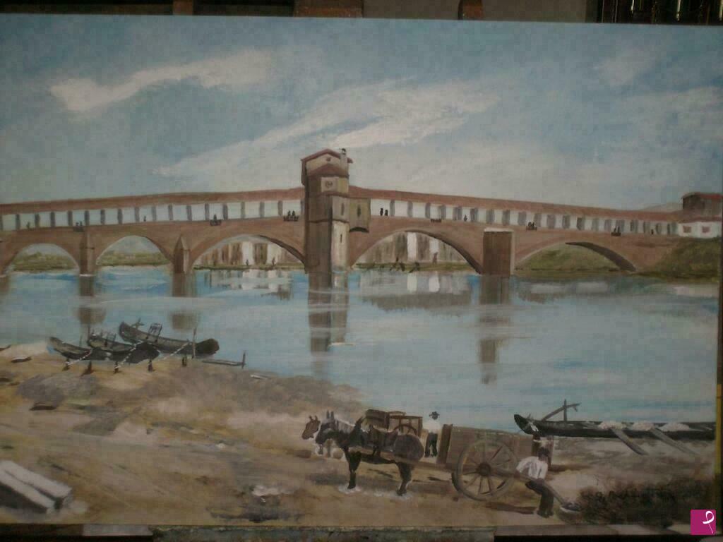 quadri in vendita online - ponte coperto pavia