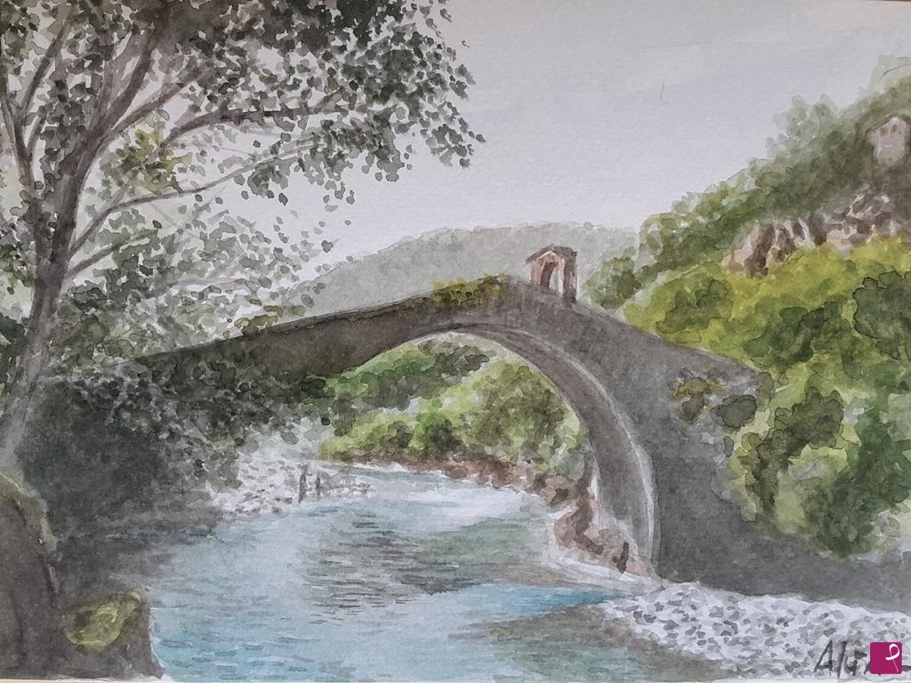 quadri in vendita online - Ponte del Diavolo, Lanzo Torinese