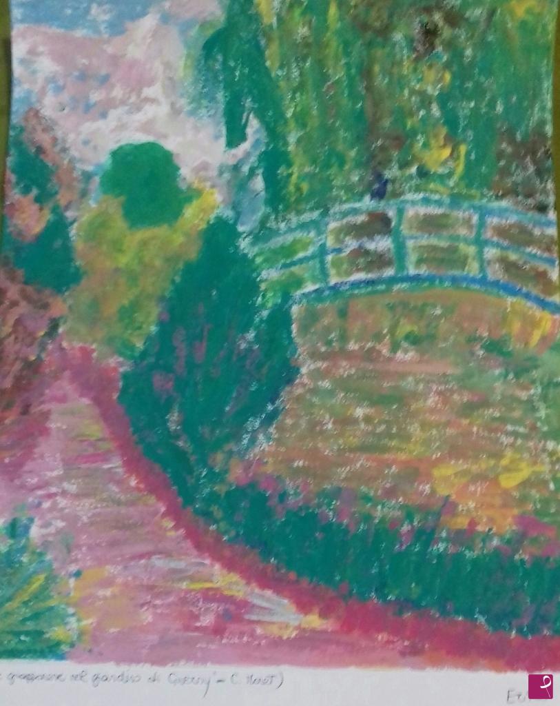 quadri in vendita online - Ponte giapponese nel giardino di Giverny