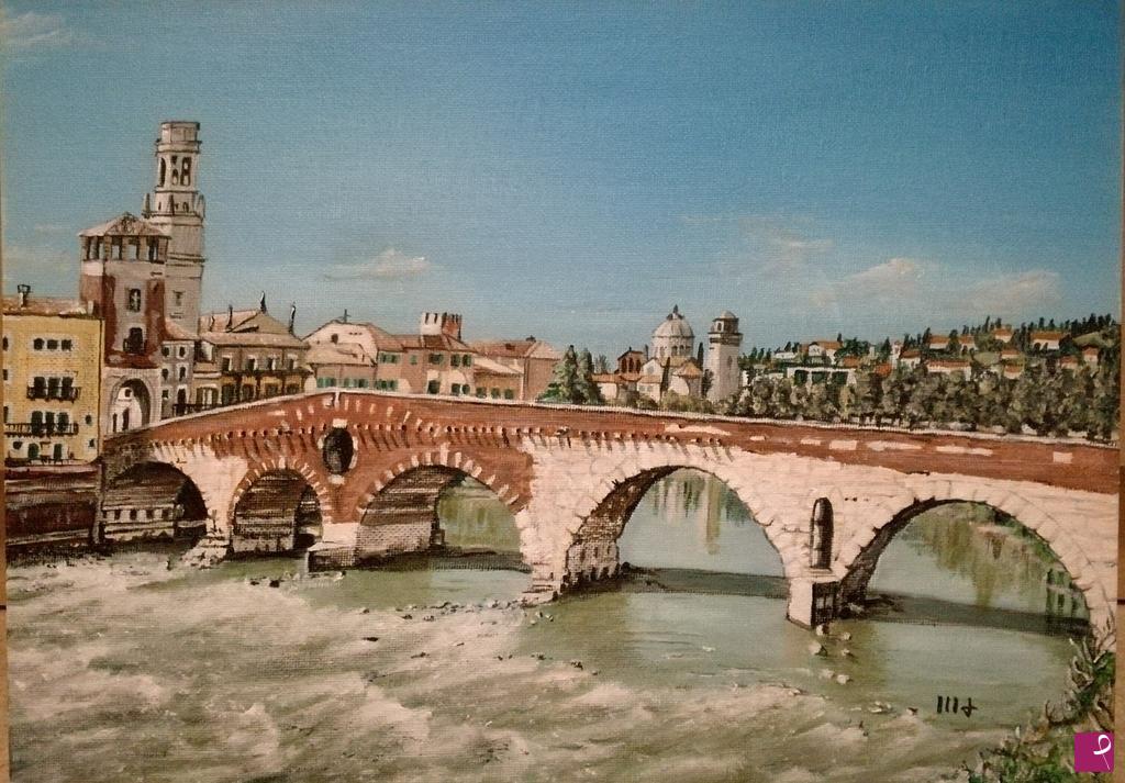 quadri in vendita online - Ponte Pietra