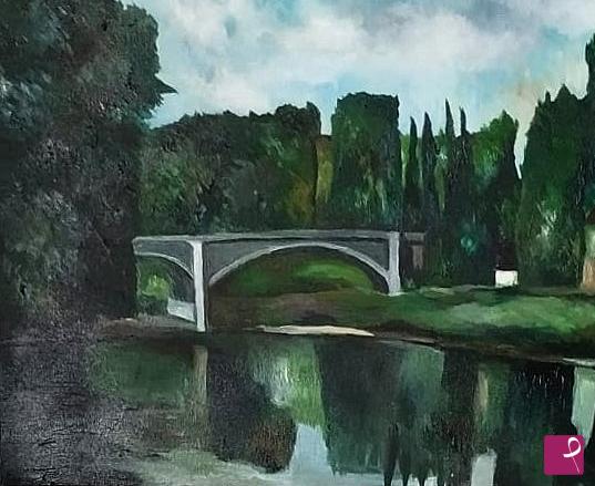 quadri in vendita online - Ponte sulla Marne