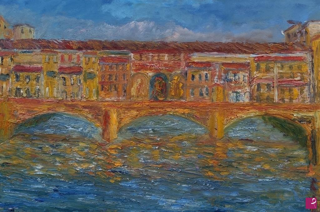 quadri in vendita online - Ponte vecchio. Firenze