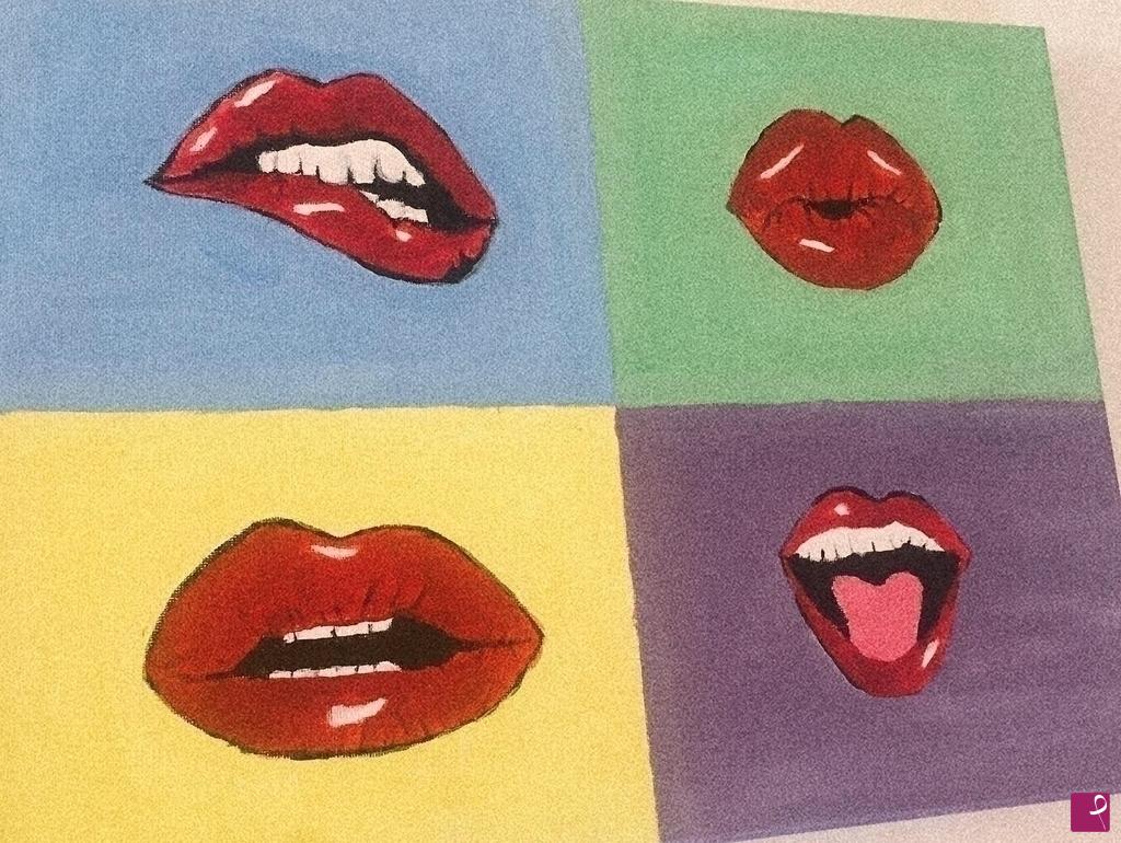 quadri in vendita online - Pop Art Lips