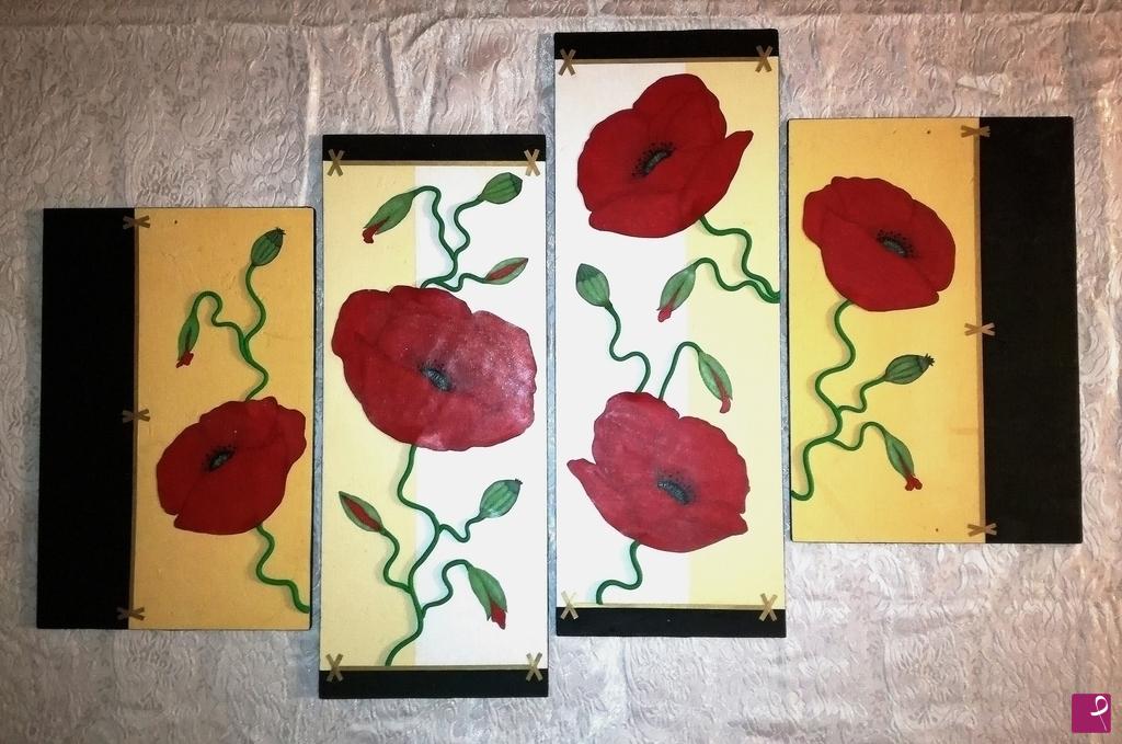 quadri in vendita online - Poppies 