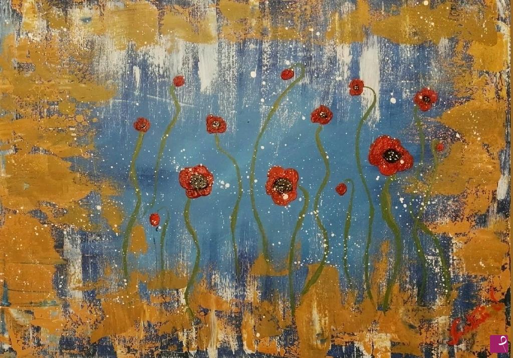 quadri in vendita online - Poppies