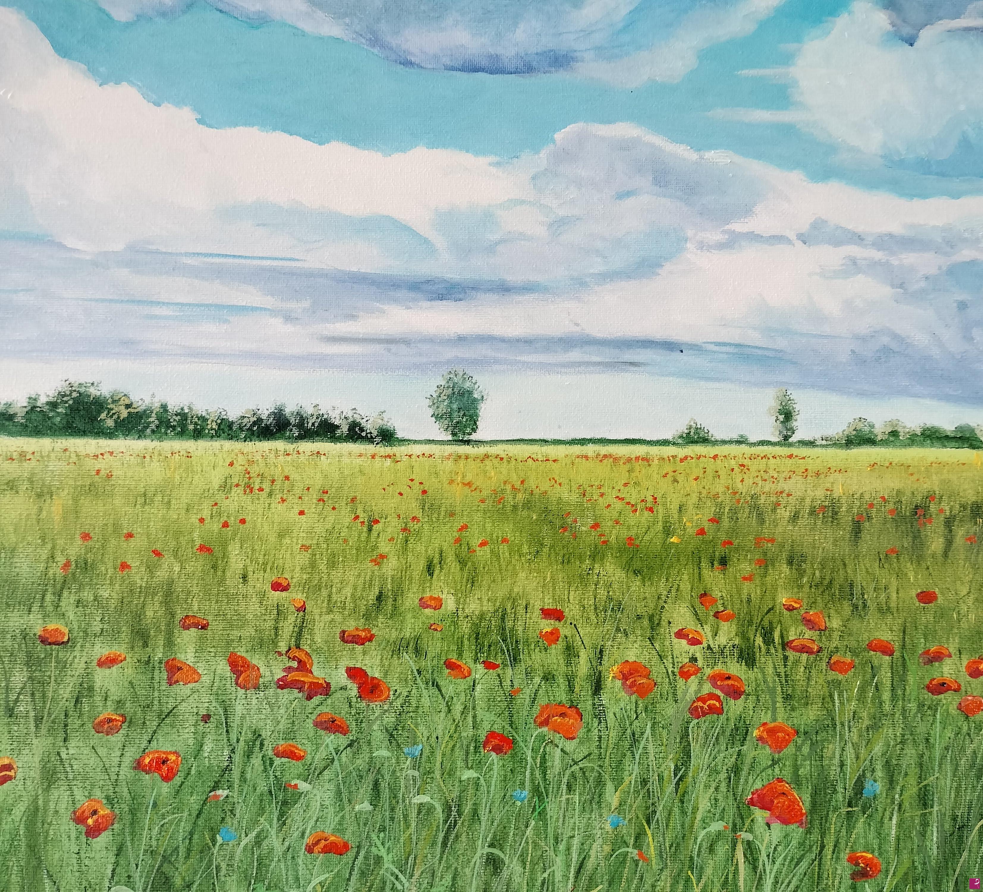 quadri in vendita online - Poppies