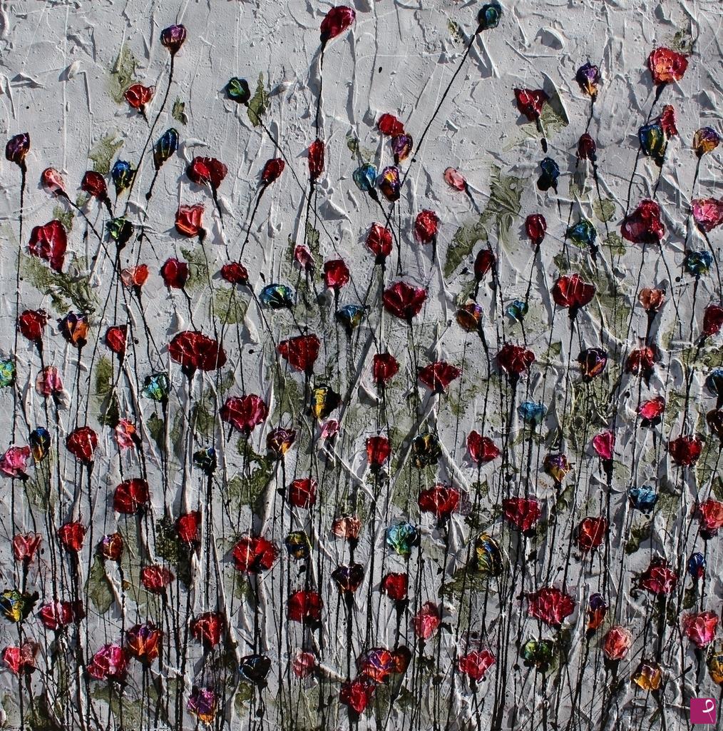 quadri in vendita online - Poppies and memories