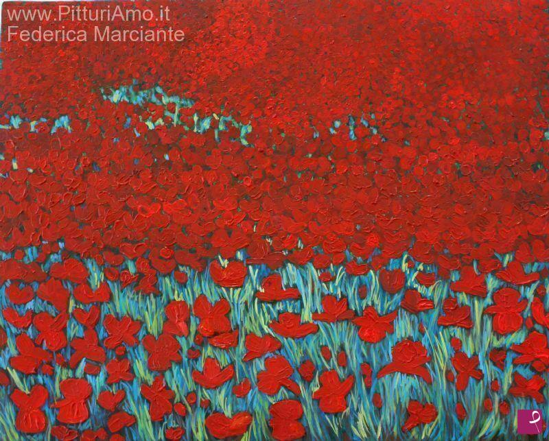 quadri in vendita online - Poppies n.2