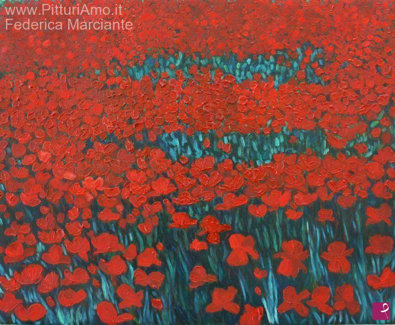 quadri in vendita online - Poppies n.3