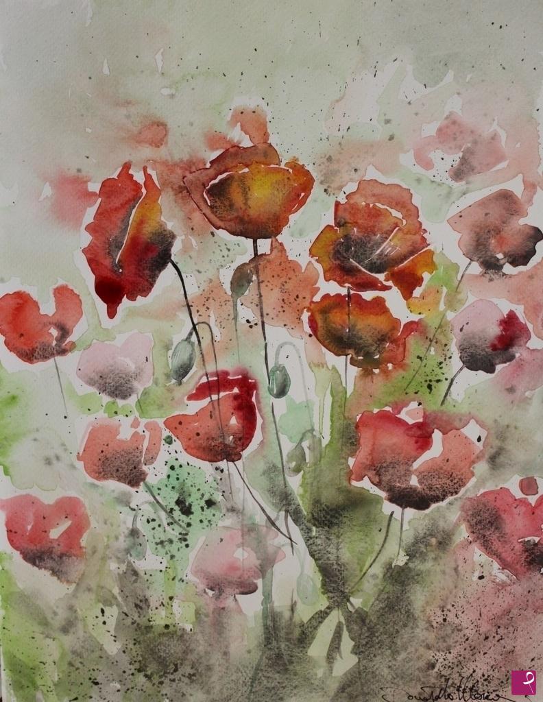 quadri in vendita online - Poppies XI