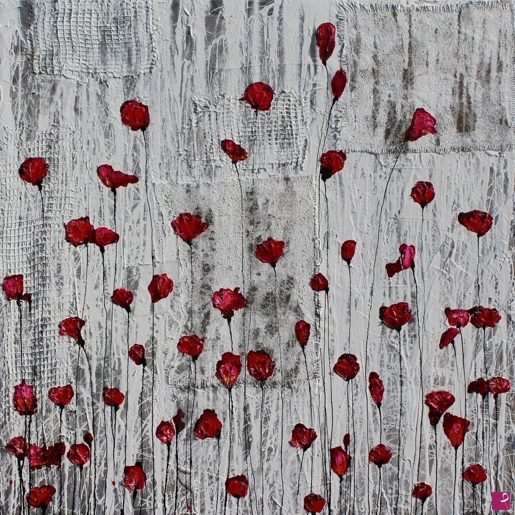 quadri in vendita online - poppies...battiti di cuore