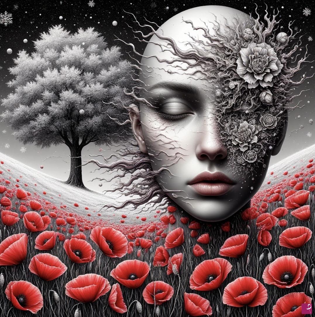 quadri in vendita online - Poppy field