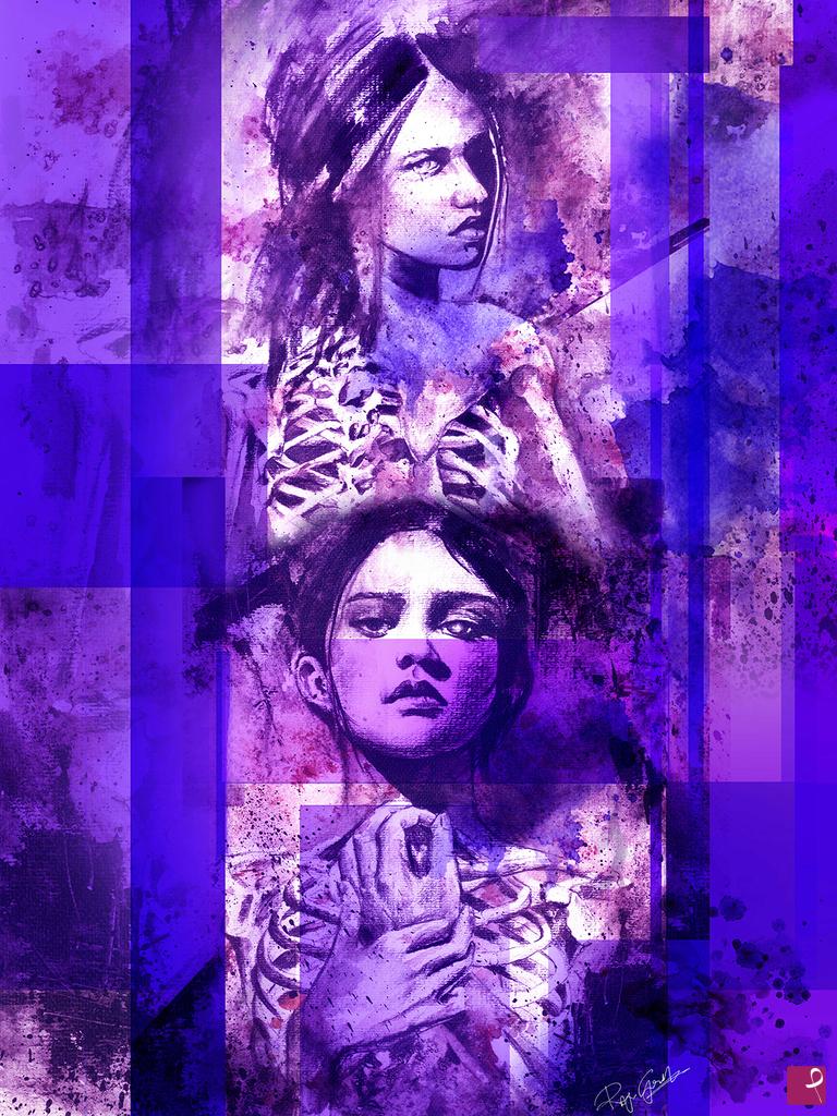 quadri in vendita online - Porpora Abyssi