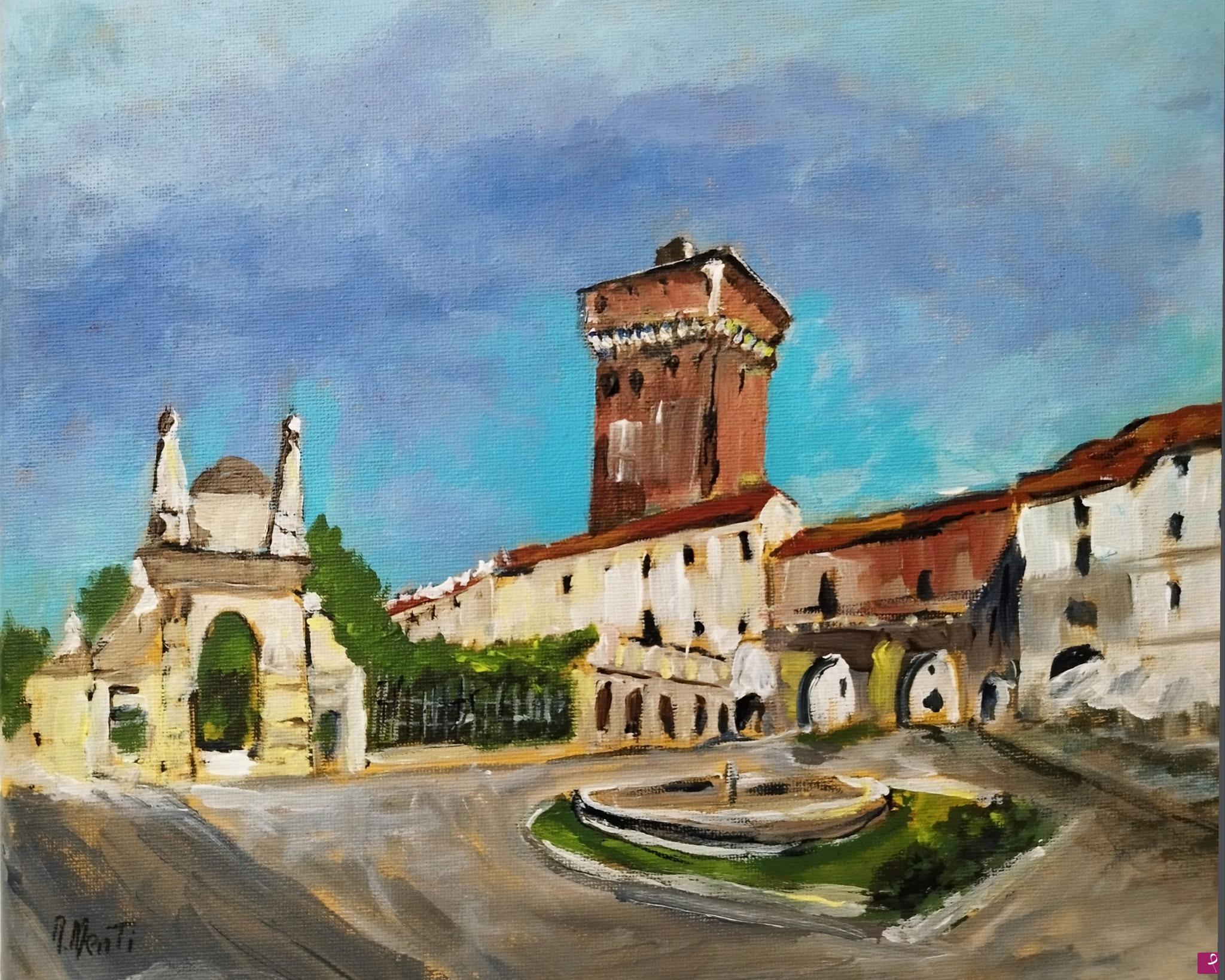 quadri in vendita online - Porta Castello: Tra Luce e Memoria (Vicenza)