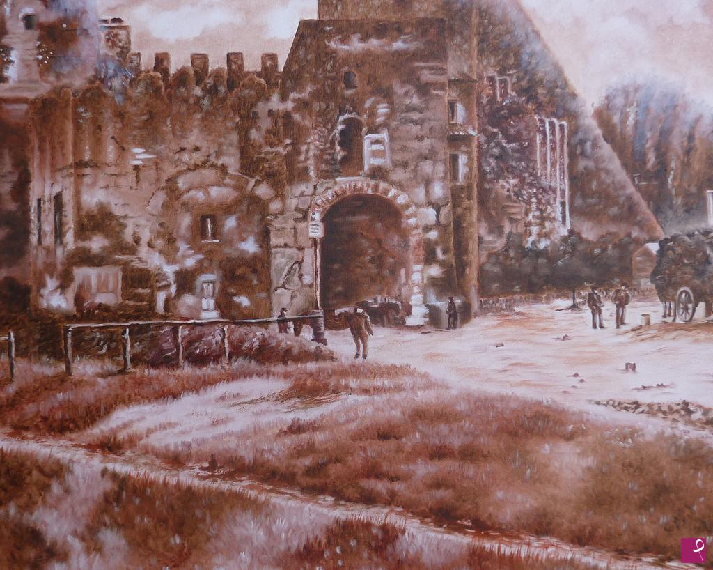 quadri in vendita online - Porta S.Paolo nel 1850