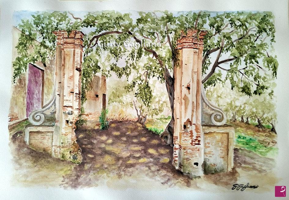 quadri in vendita online - "Portale campestre" (Piana di Gioia Tauro)