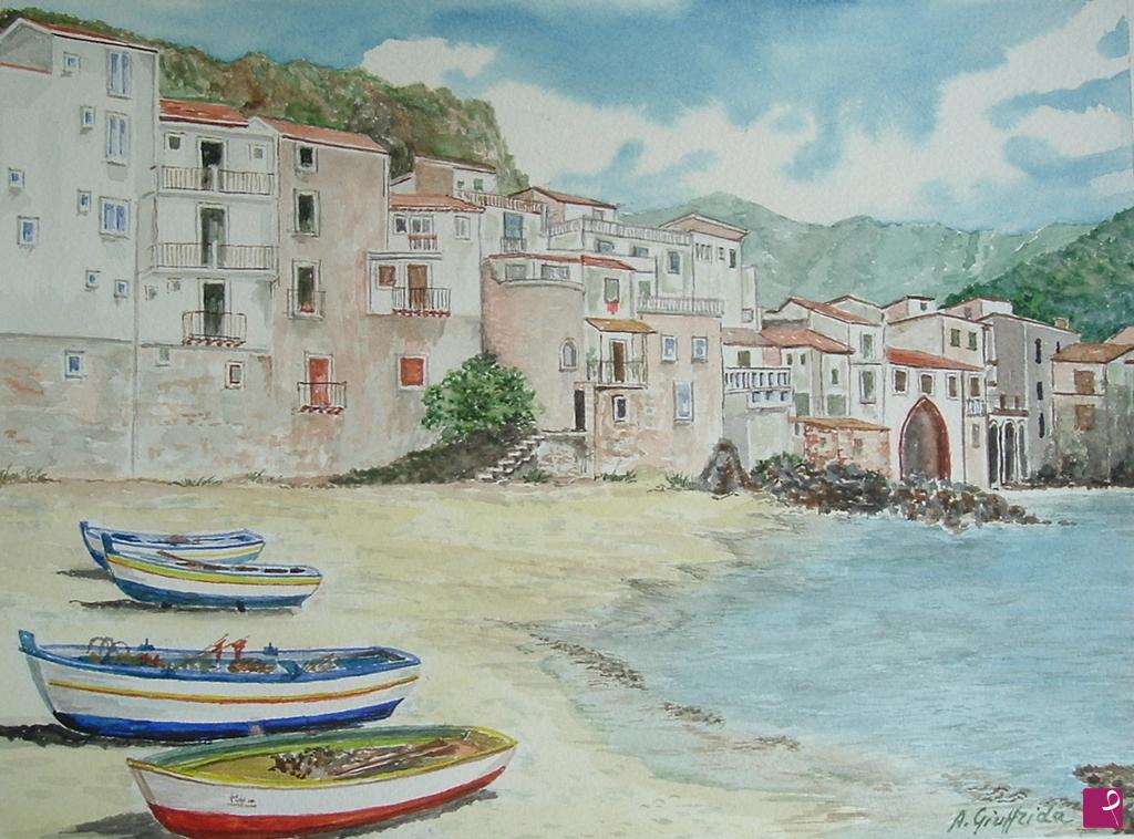 quadri in vendita online - PORTICCIOLI  SICILIANI  3