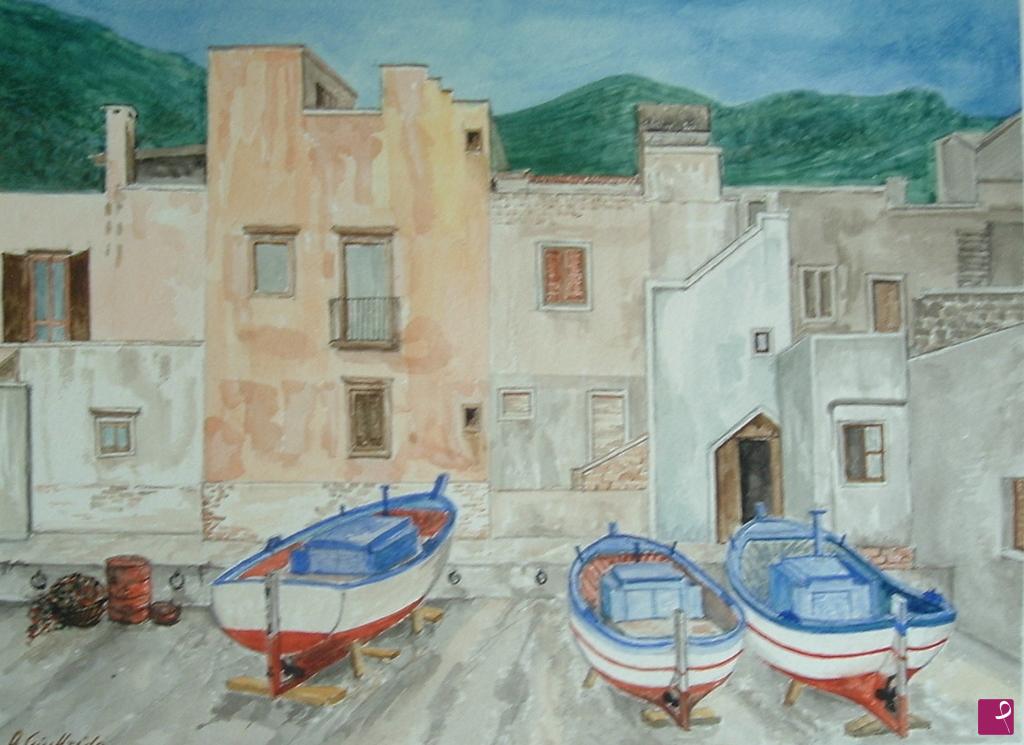 quadri in vendita online - PORTICCIOLI  SICILIANI  5
