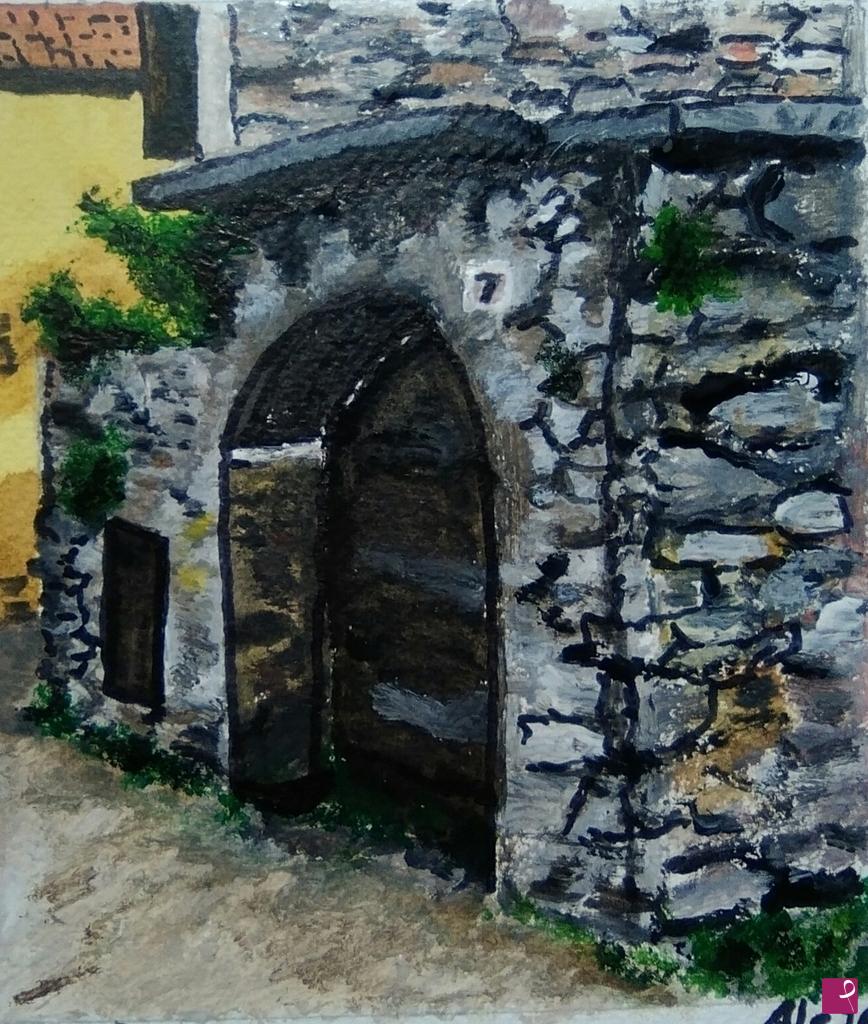 quadri in vendita online - portico in sasso