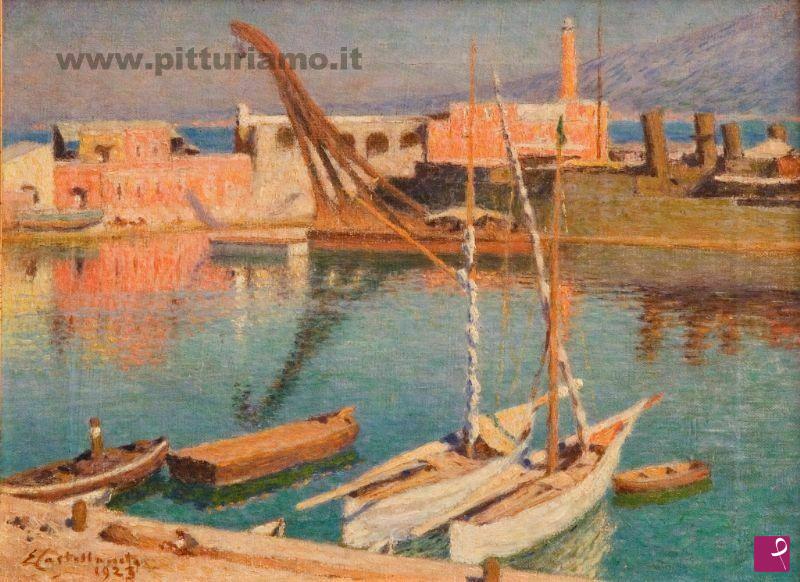 disponibile quadro Porto di Costellammare di Stabia Michele