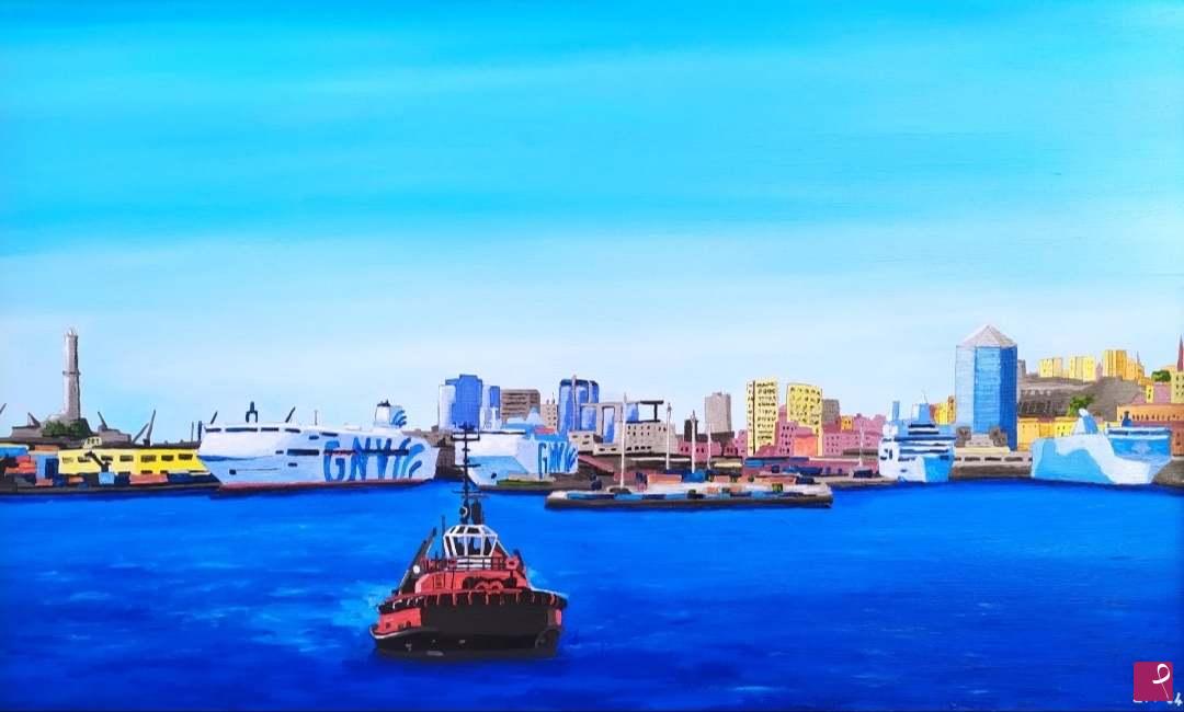 quadri in vendita online - Porto di Genova 