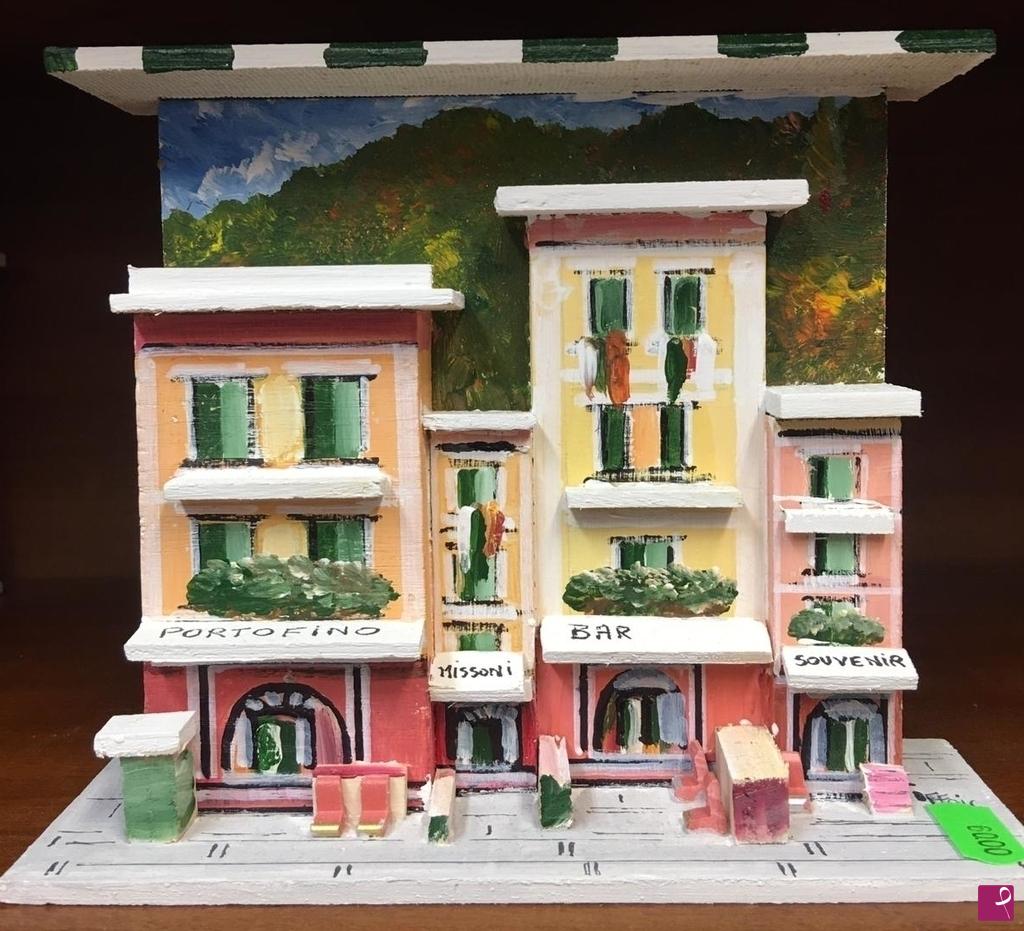quadri in vendita online - Portofino in rilievo