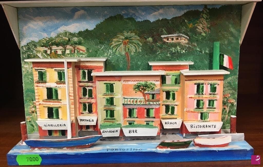 quadri in vendita online - Portofino in rilievo 