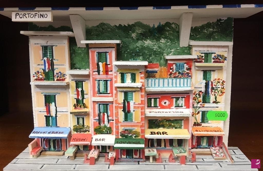 quadri in vendita online - Portofino in rilievo 