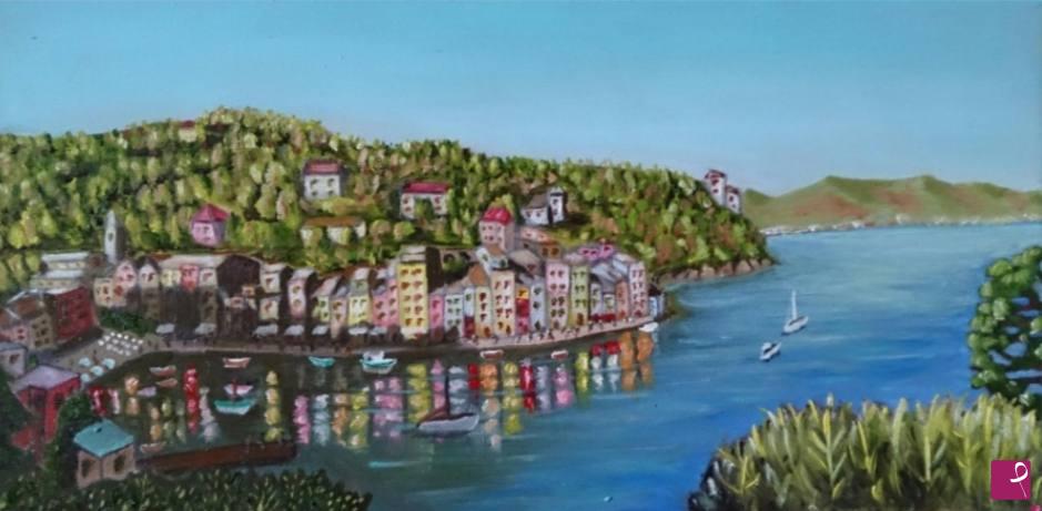 quadri in vendita online - Portofino panoramica