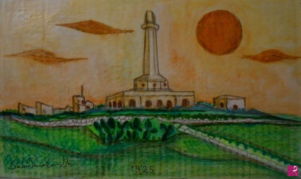 quadri in vendita online - Portopalo anni 1925 il faro