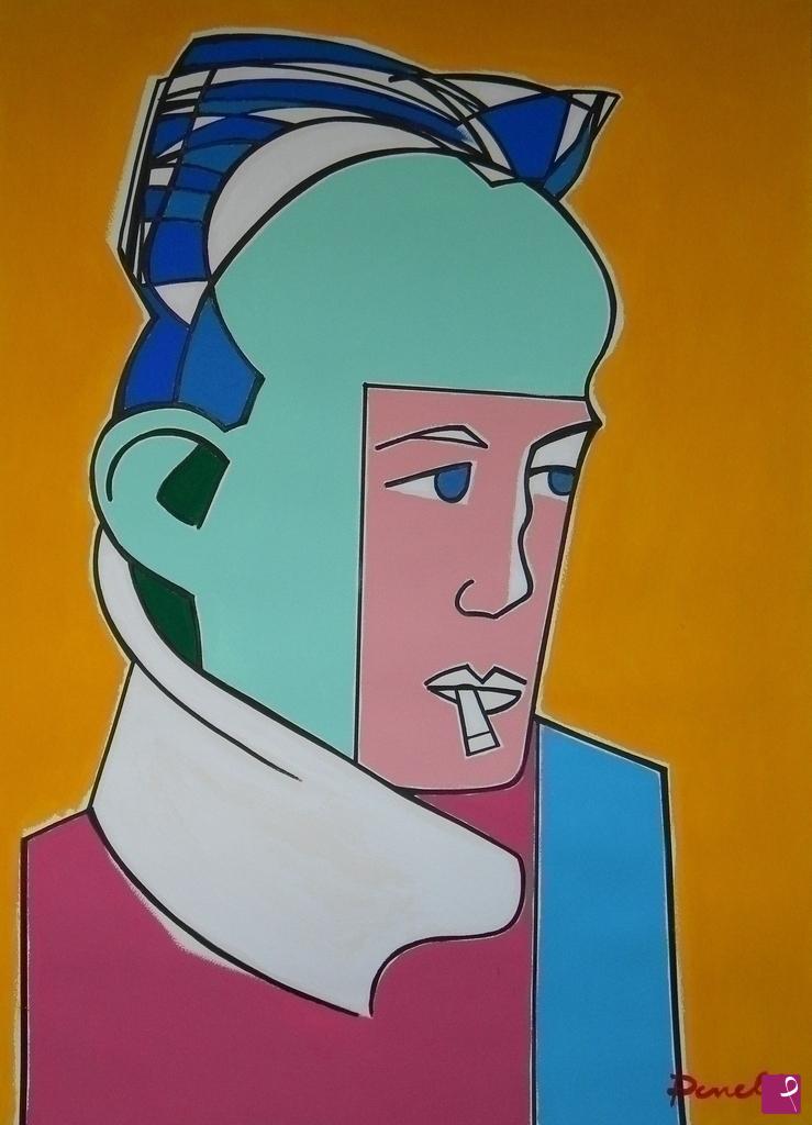 quadri in vendita online - Portrait de Albert Camus
