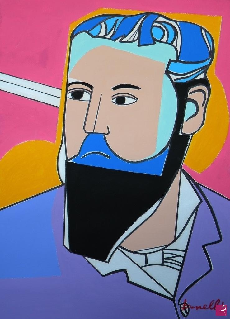 quadri in vendita online - Portrait de Claude Monet
