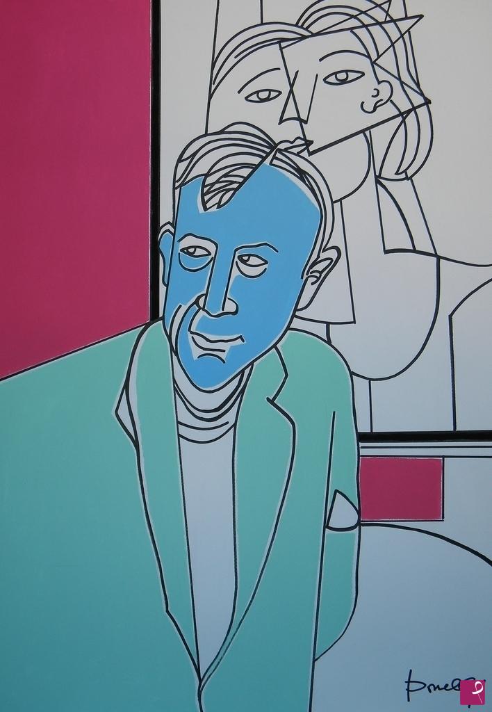 quadri in vendita online - Portrait de Georges Braque