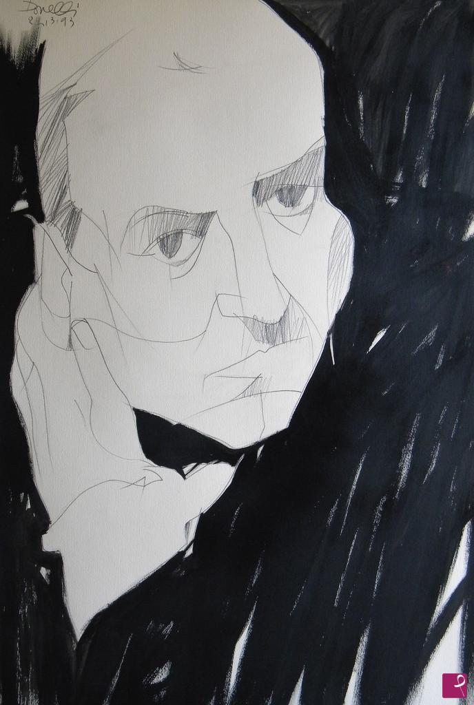 quadri in vendita online - Portrait de Goffredo Parise