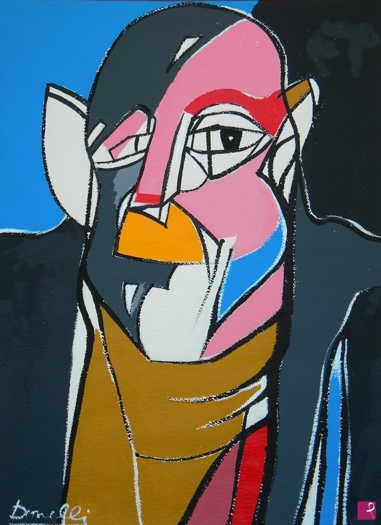 quadri in vendita online -  Portrait de Jean Dubuffet
