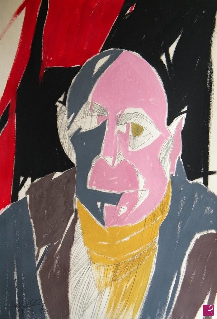 quadri in vendita online - Portrait de Jean Dubuffet