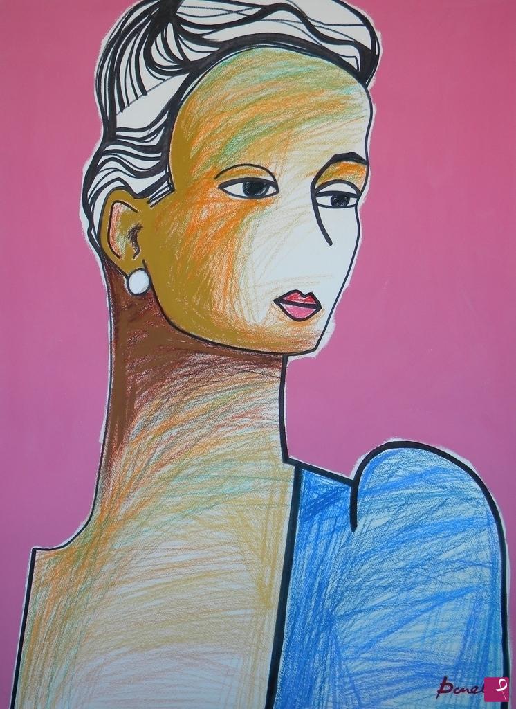 quadri in vendita online - Portrait de jeune fille