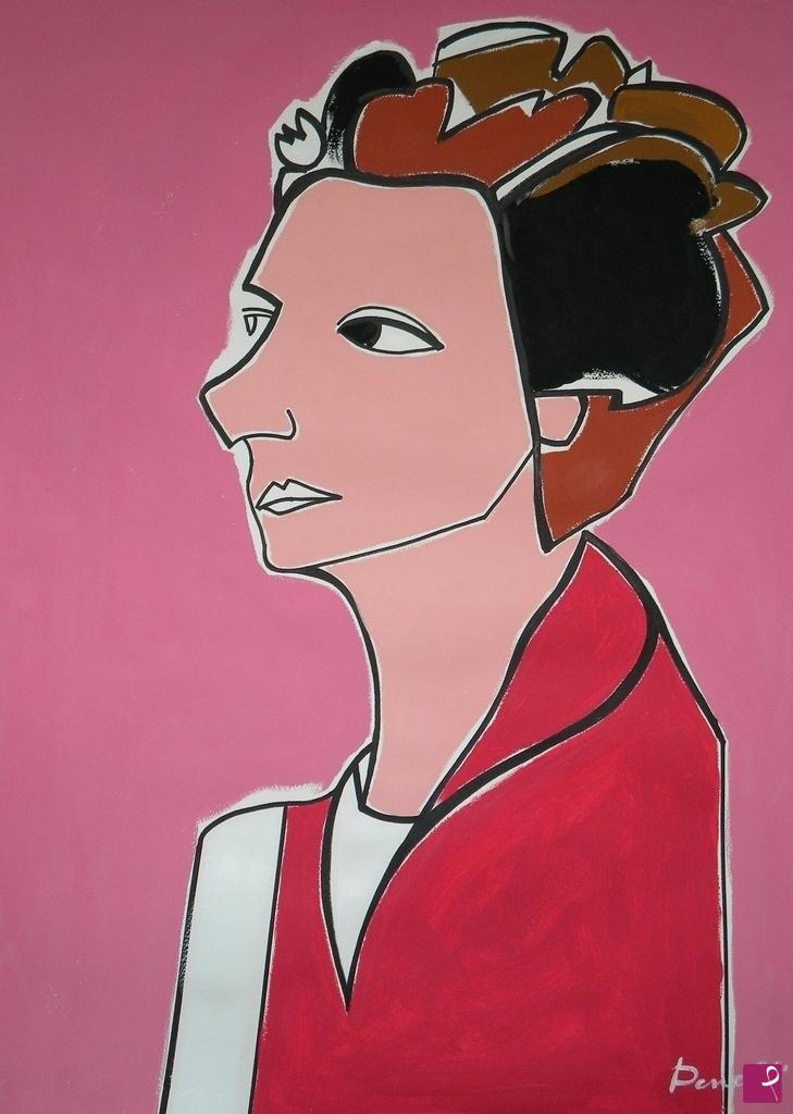 quadri in vendita online - Portrait de Peggy Guggenheim