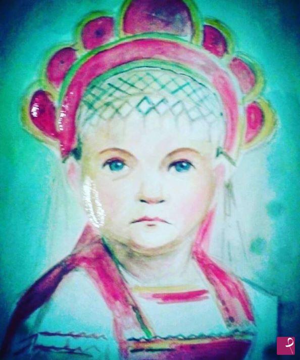 quadri in vendita online - Portrait of a Russian baby