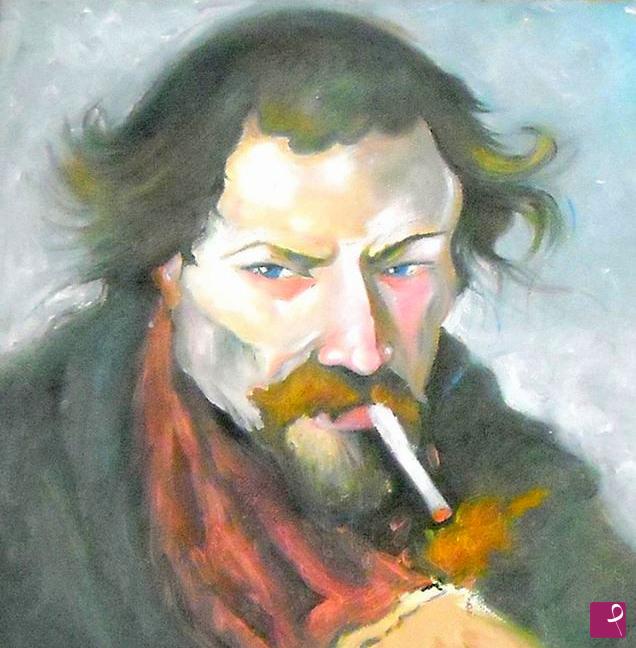 quadri in vendita online - Portrait of a writer 