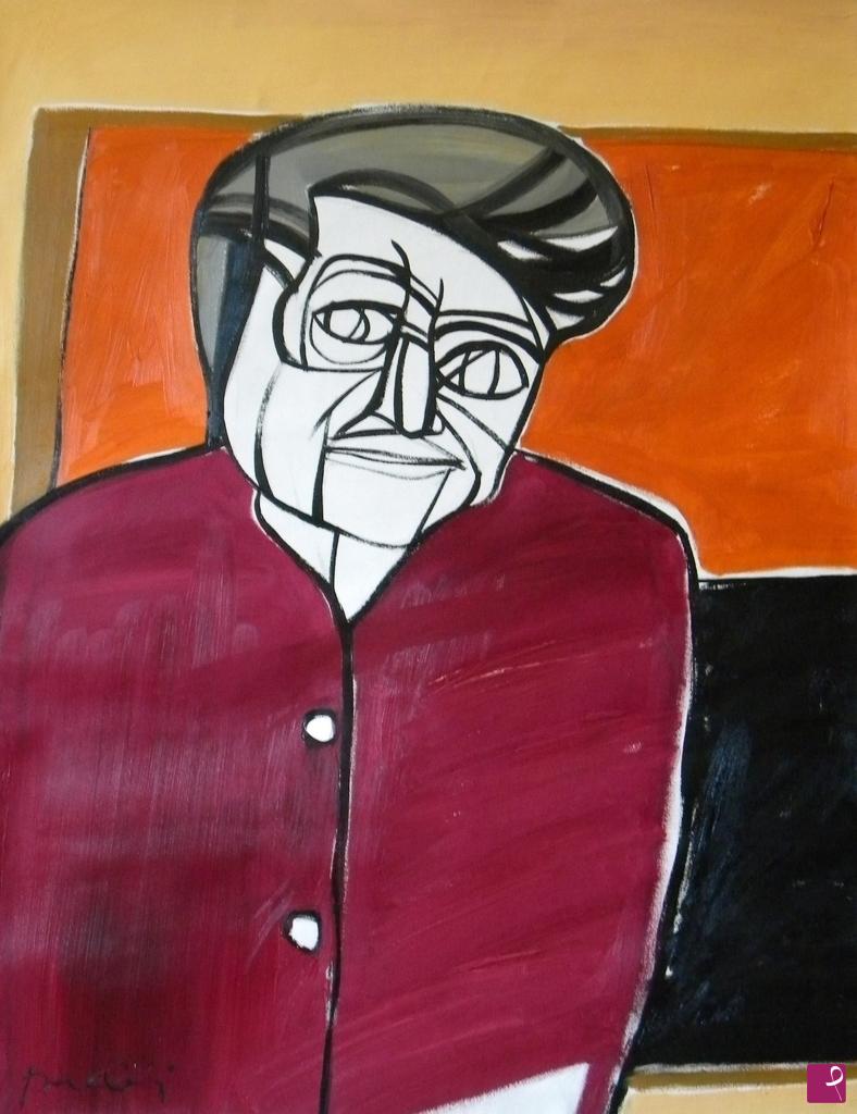 quadri in vendita online - Portrait of Alberto Burri