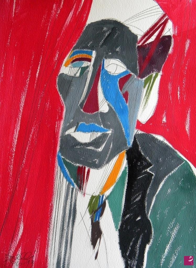 quadri in vendita online - Portrait of Alberto Giacometti