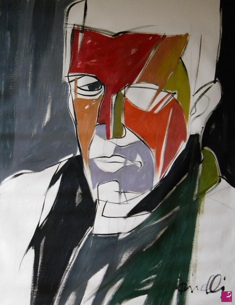 quadri in vendita online - Portrait of Aldo Busi