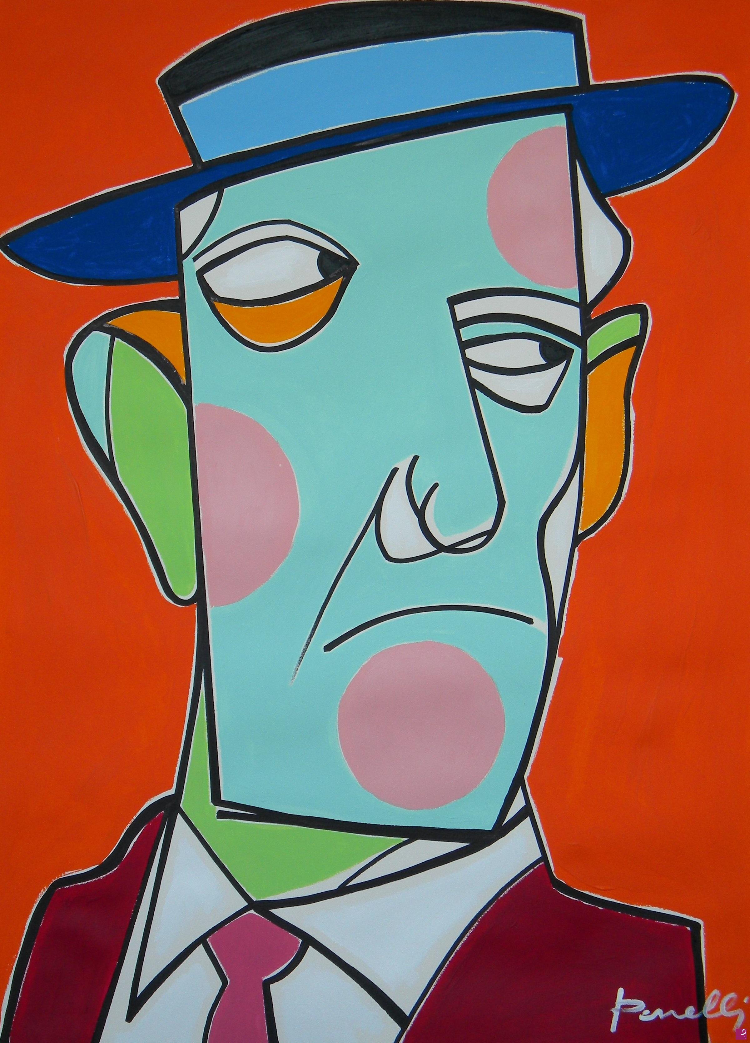 quadri in vendita online - Portrait of Buster Keaton